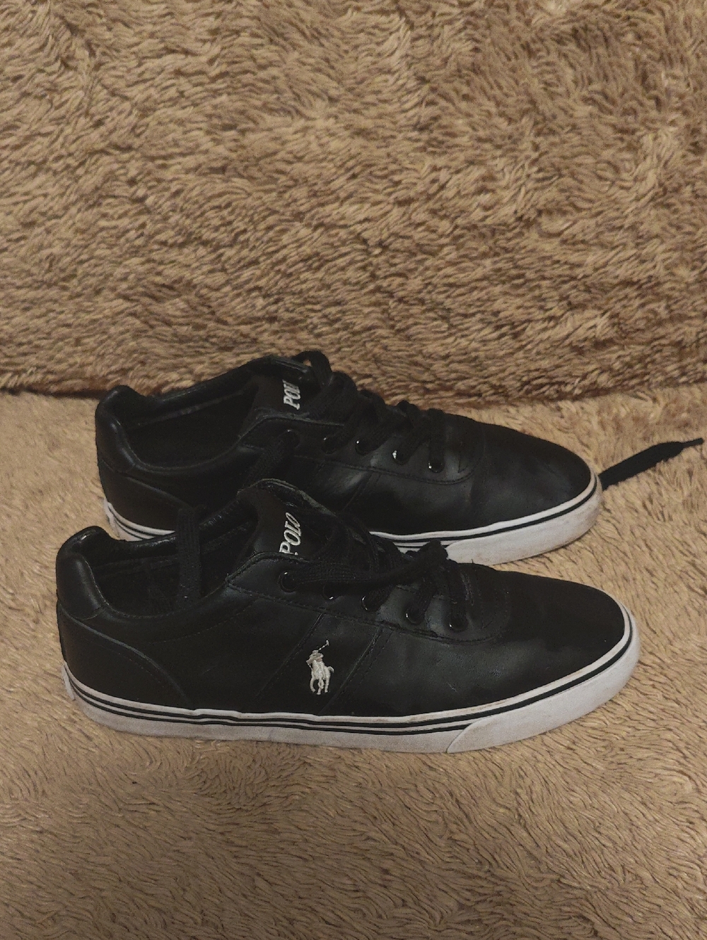 Polo by Ralph Lauren Black Low-Top Sneakers